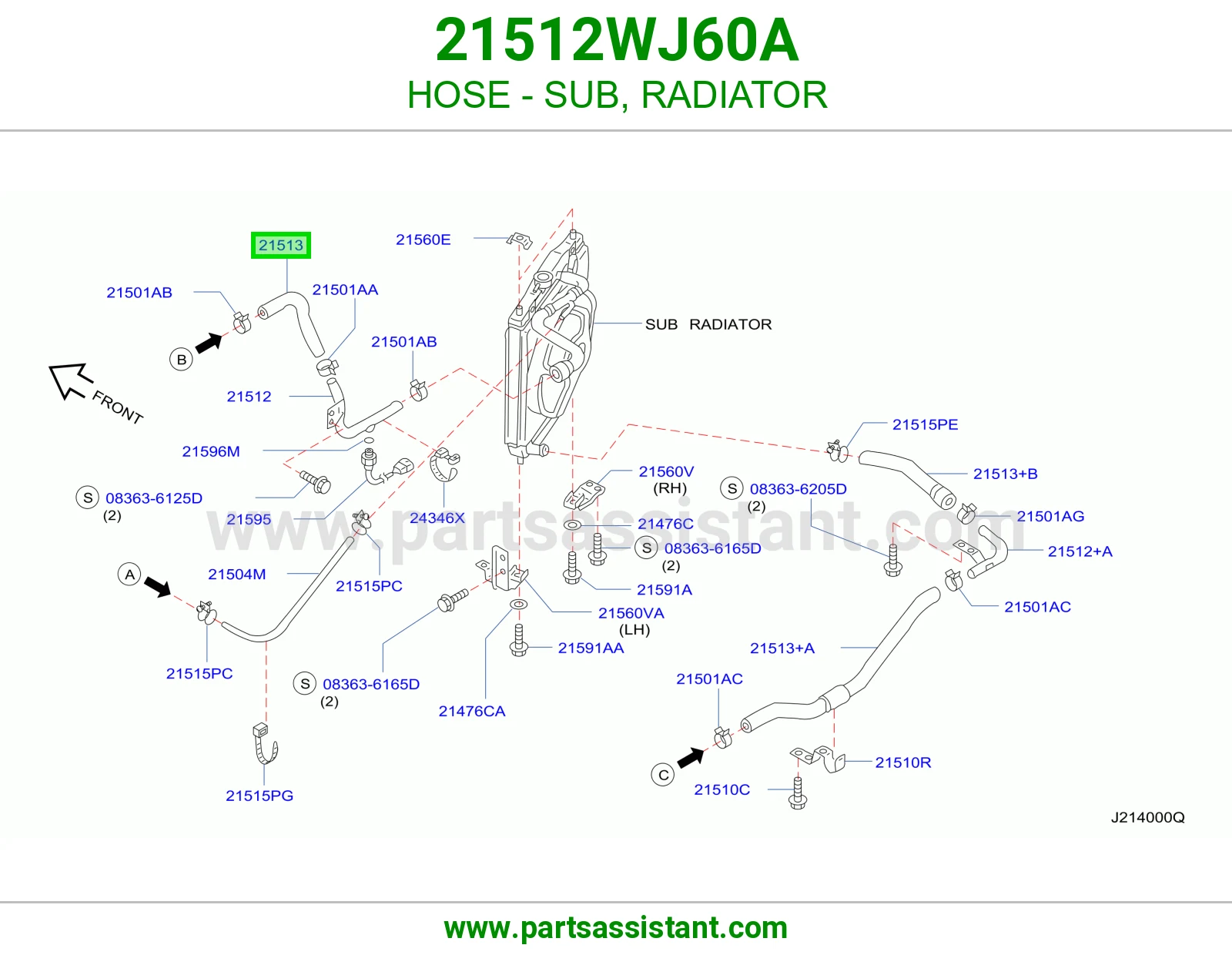 لي فرعي رديتر 21512WJ60A