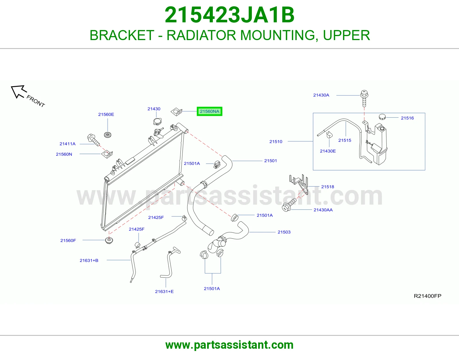 ربل كرسي رديتر ماء فوق 215423JA1B