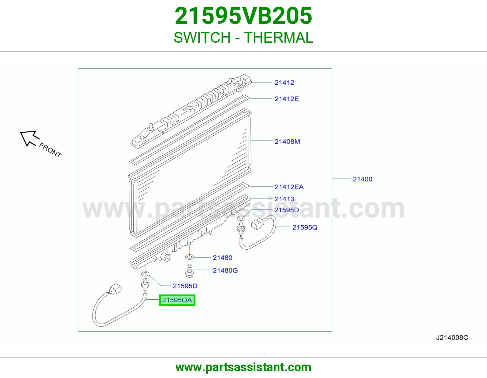 حساس مروحه 21595VB205