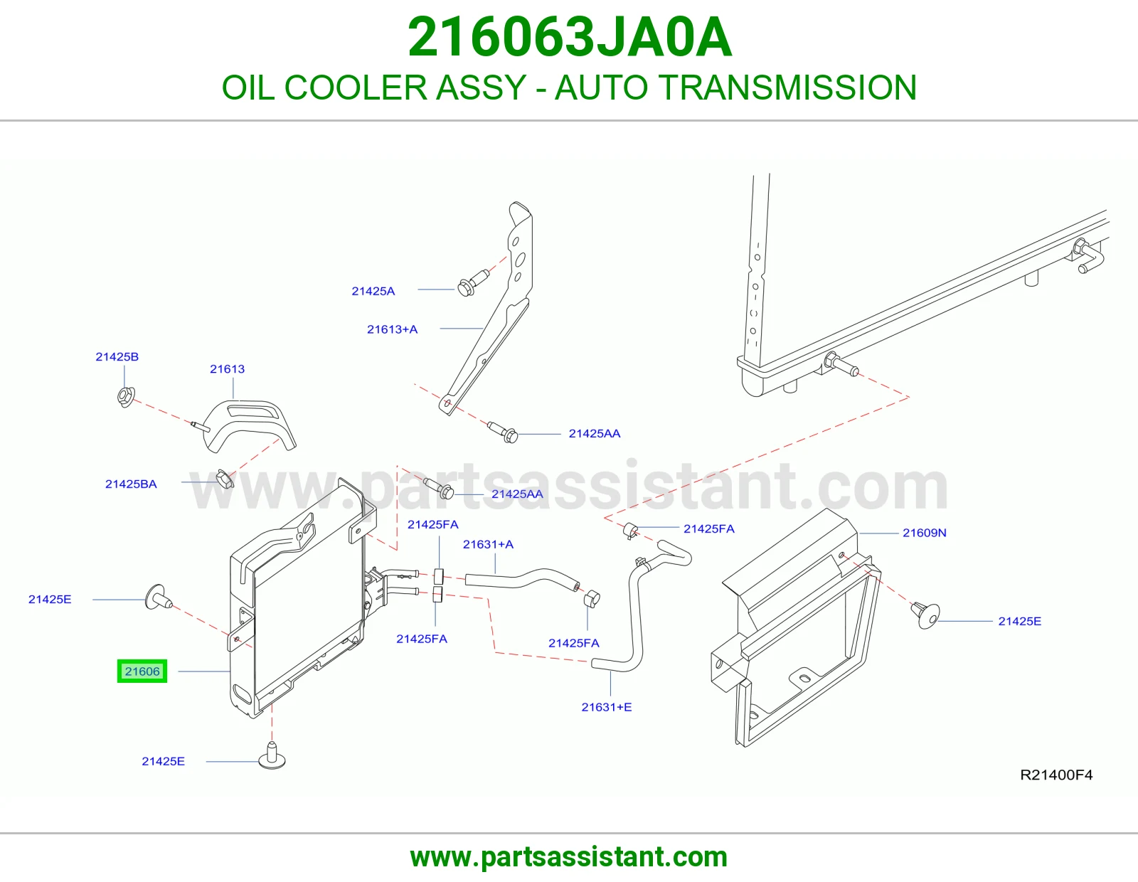 مبرد زيت قير 216063JA0A