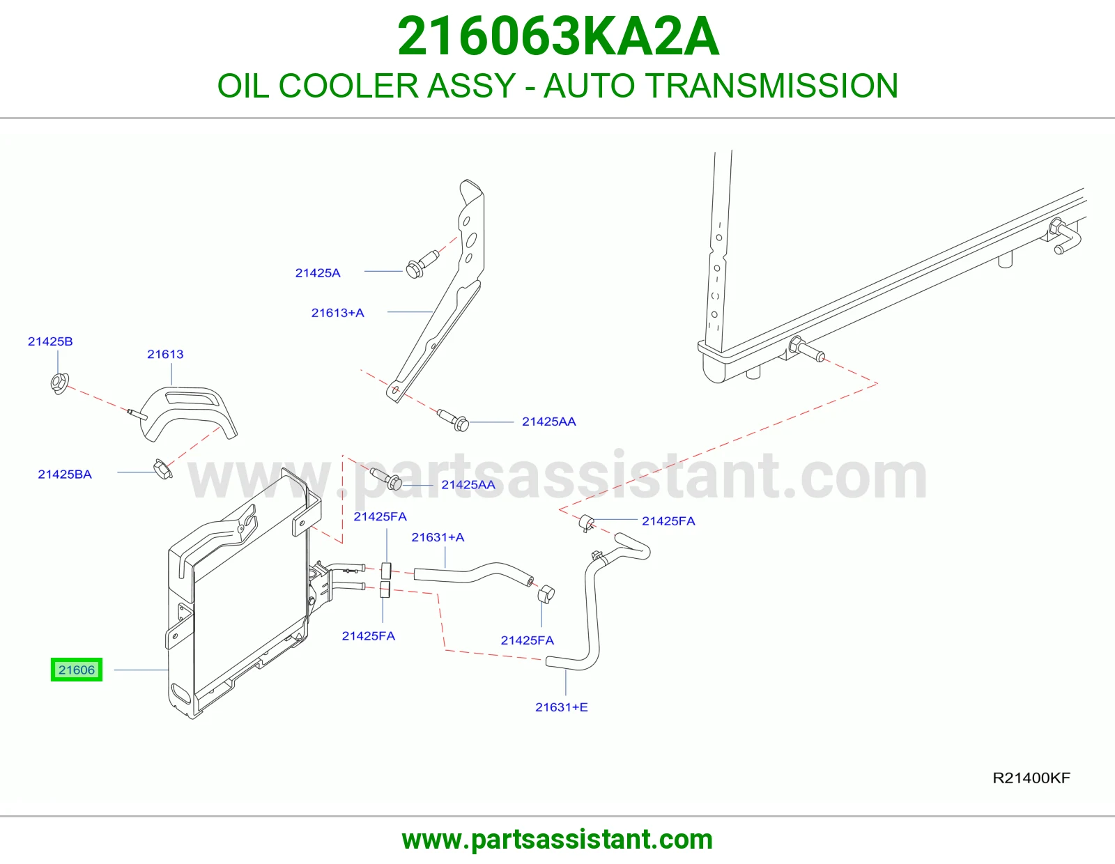مبرد زيت قير 216063KA2A