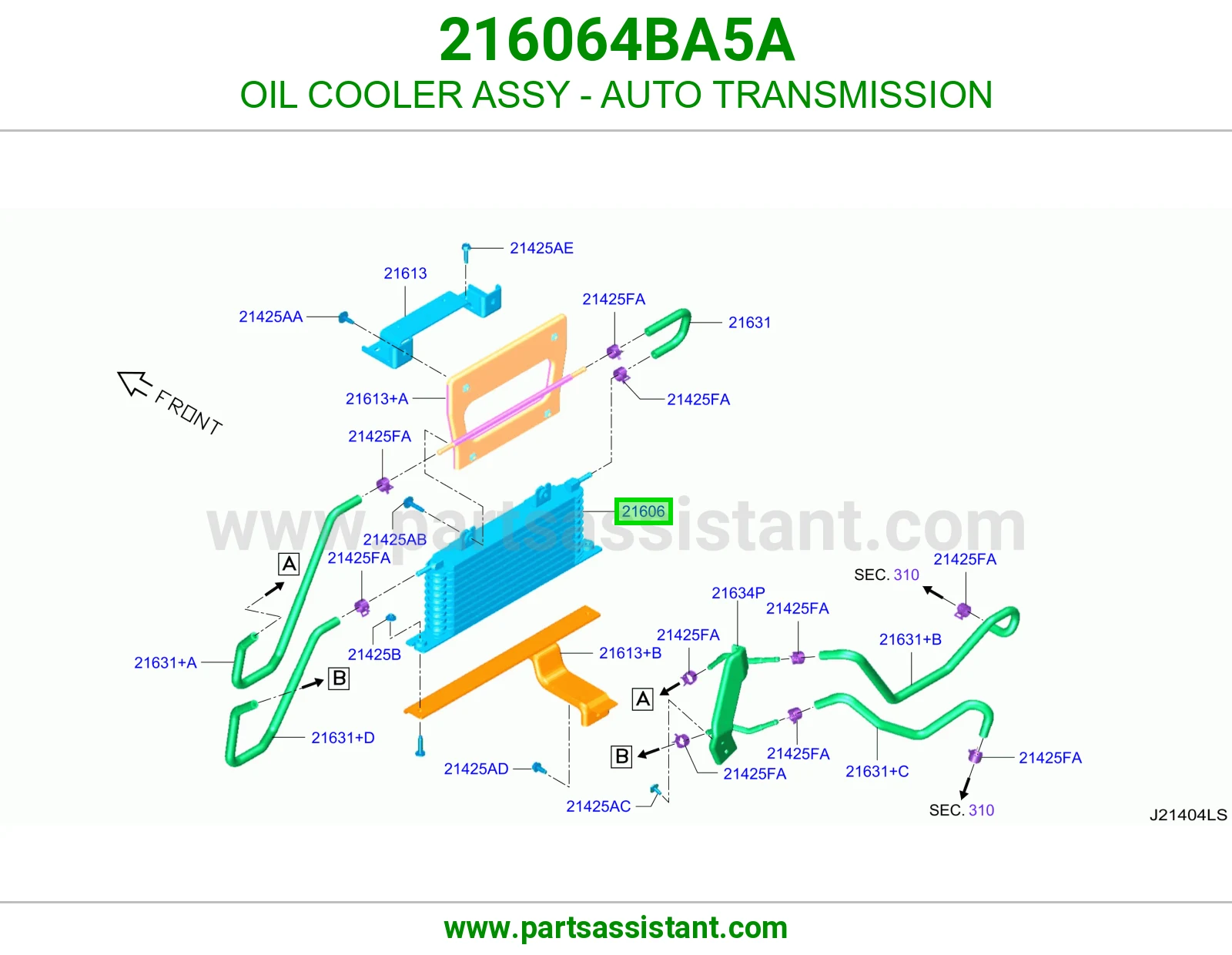 مبرد زيت قير 216064BA5A
