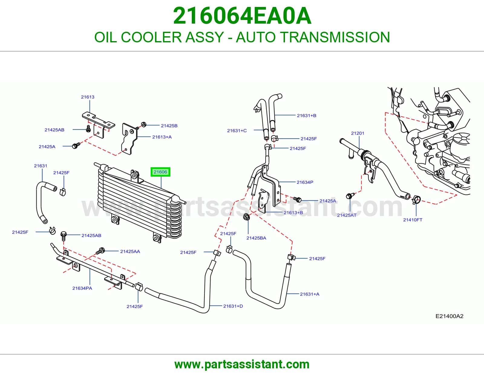 مبرد زيت قير 216064EA0A