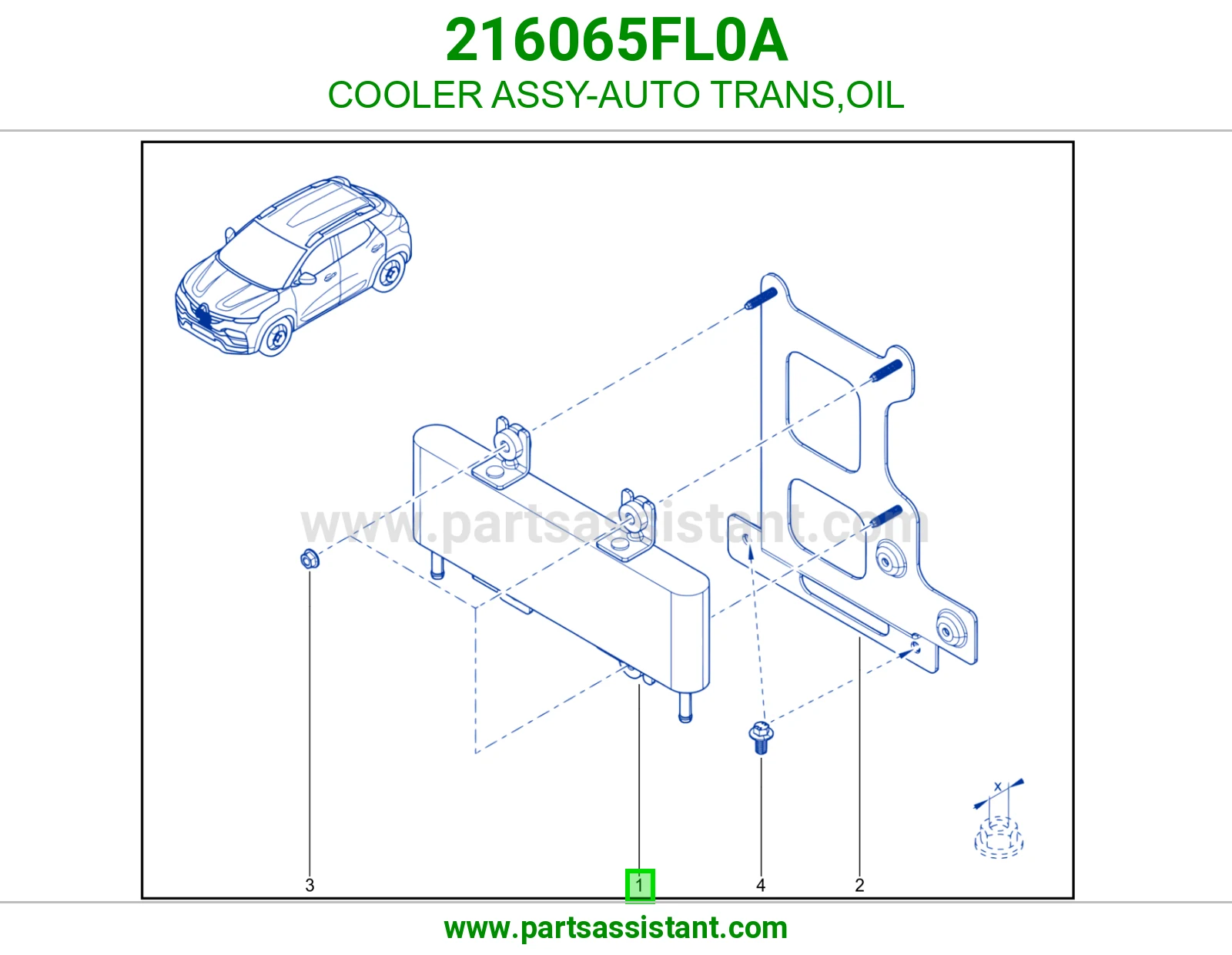 مبرد زيت قير 216065FL0A