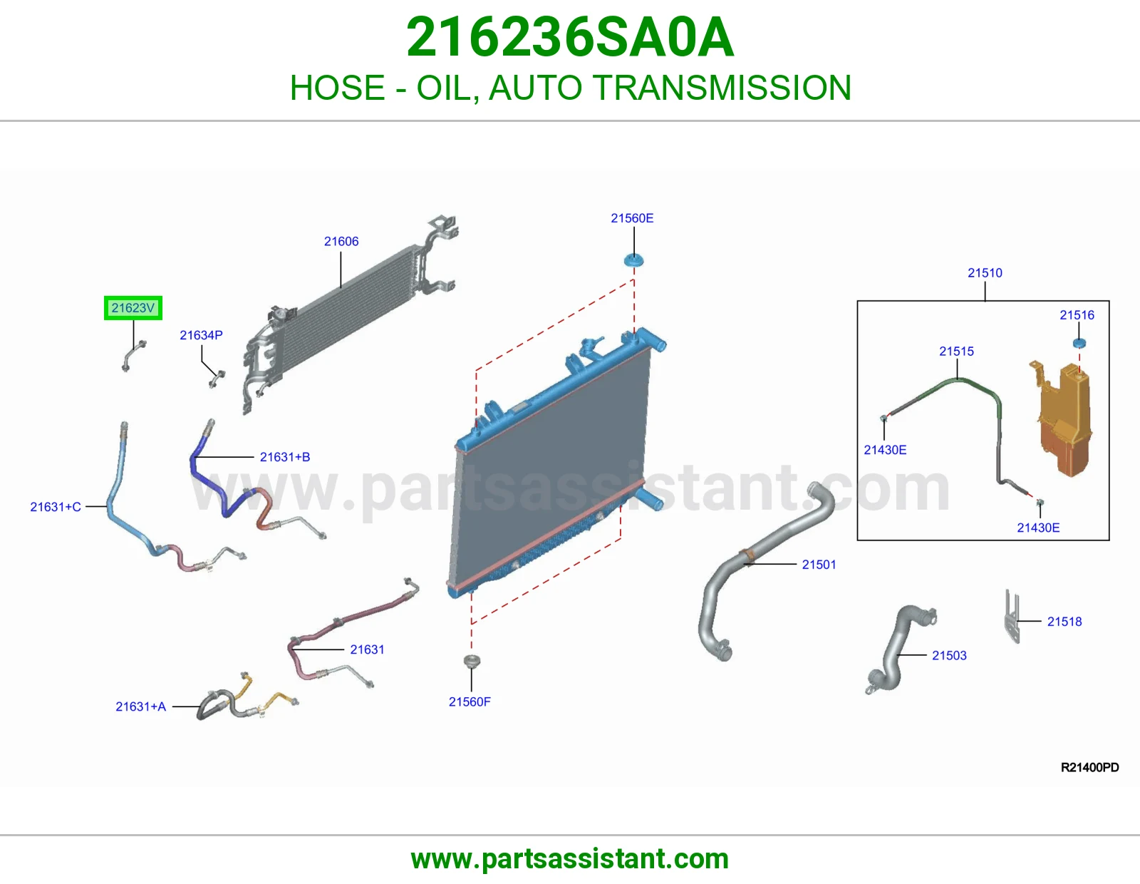 لي زيت قير أوتوماتيك 216236SA0A