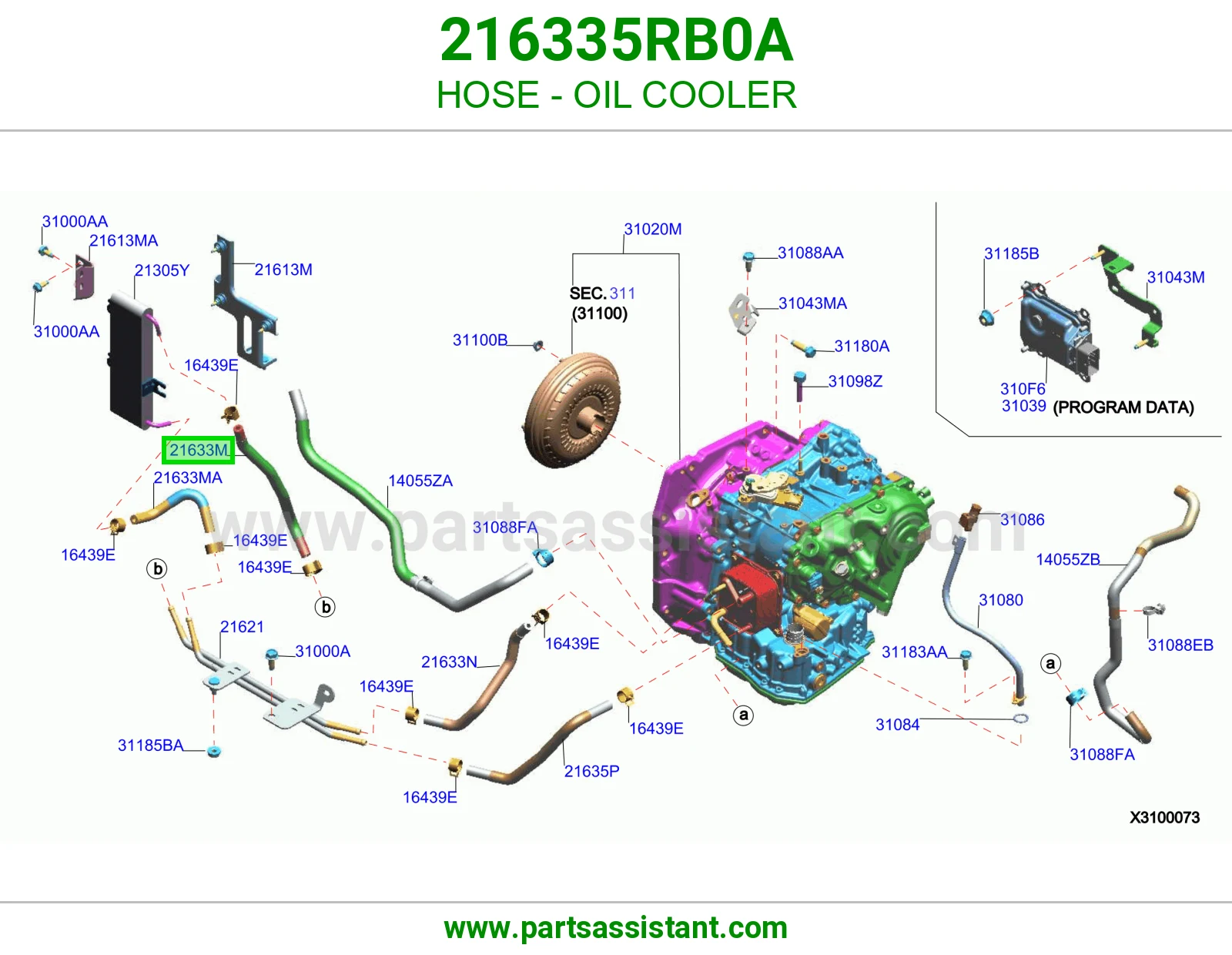 لي مبرد زيت 216335RB0A