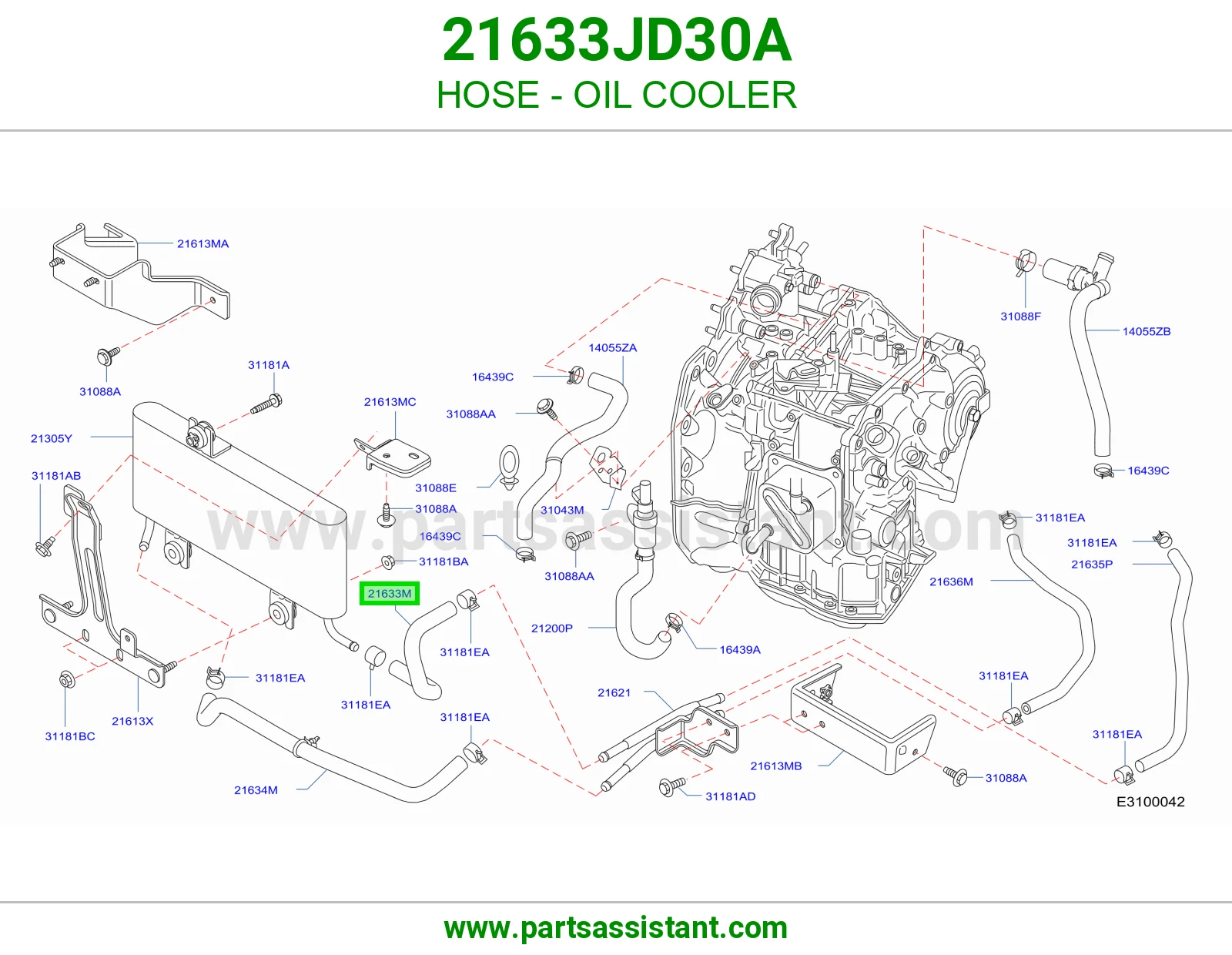 لي مبرد زيت 21633JD30A