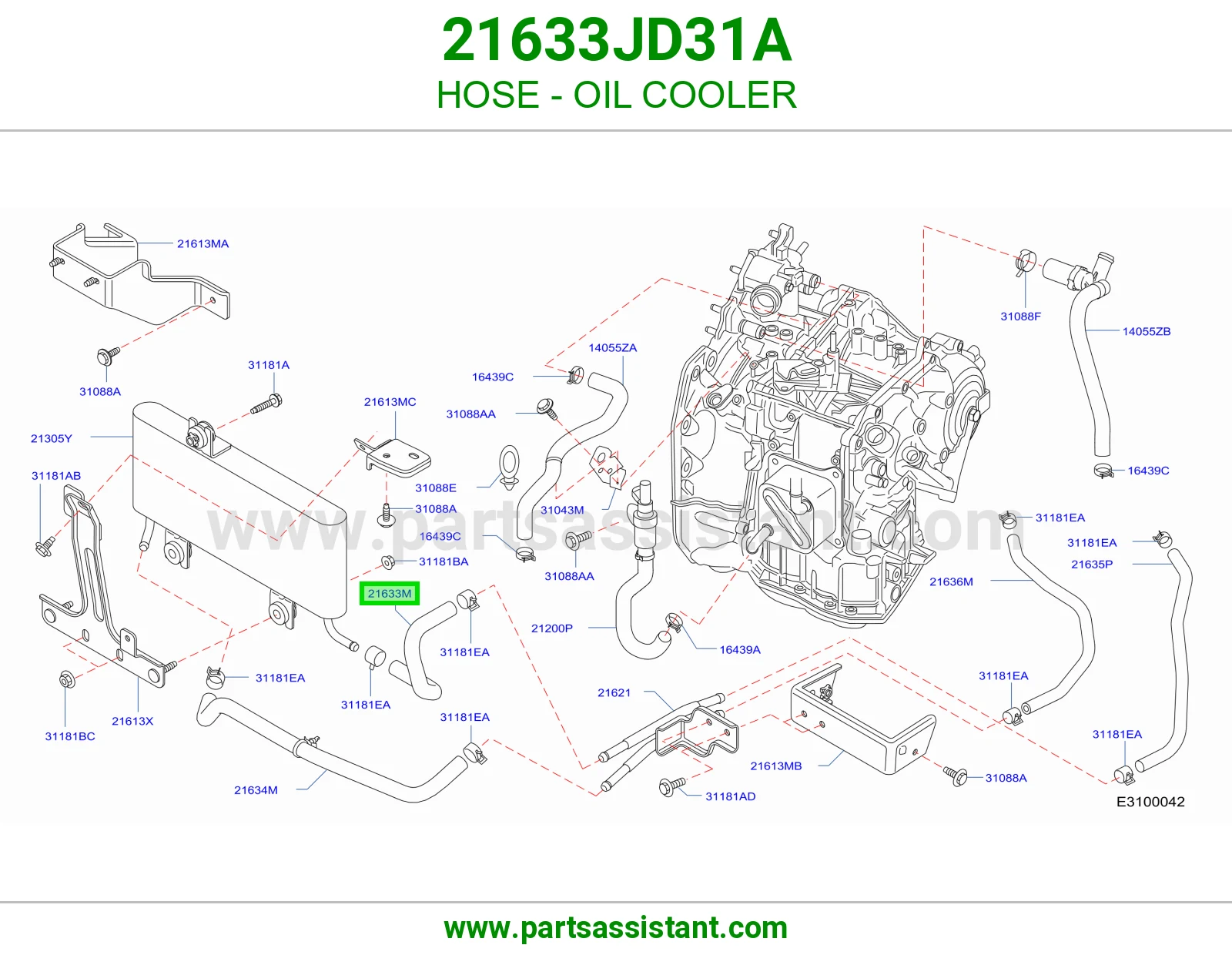 لي مبرد زيت 21633JD31A
