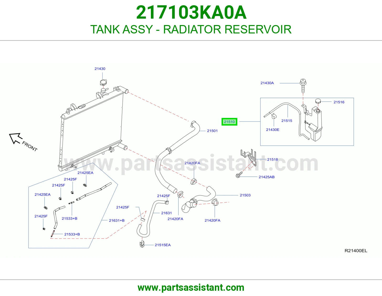 قربه رديتر ماء 217103KA0A