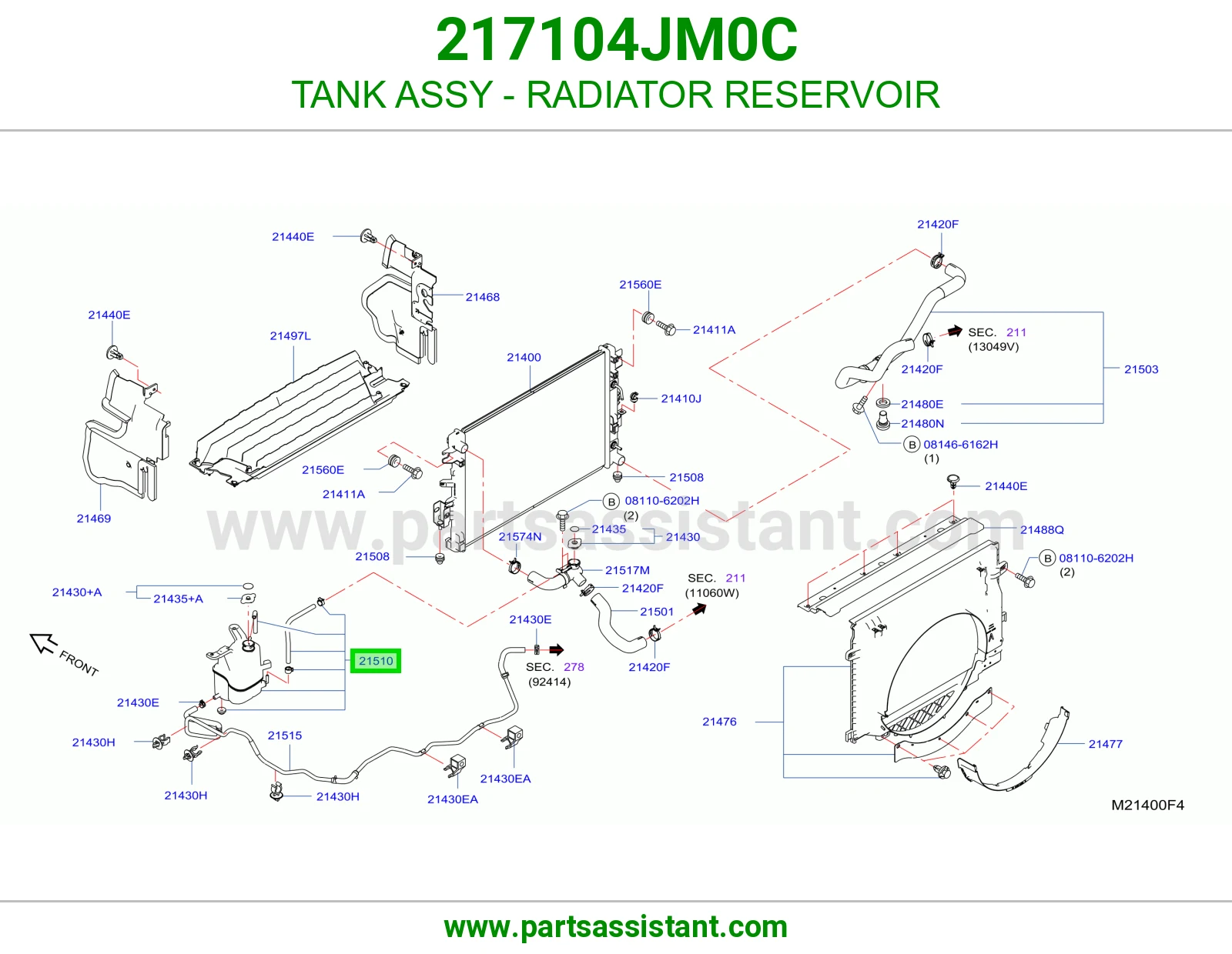 قربه رديتر ماء 217104JM0C