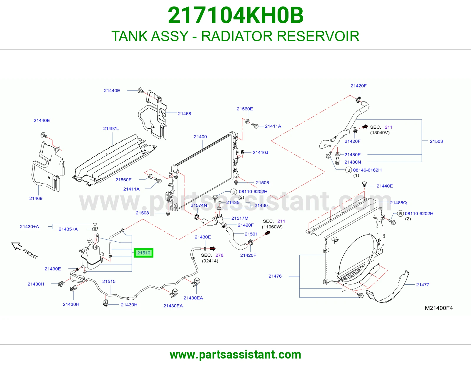 قربه رديتر ماء 217104KH0B