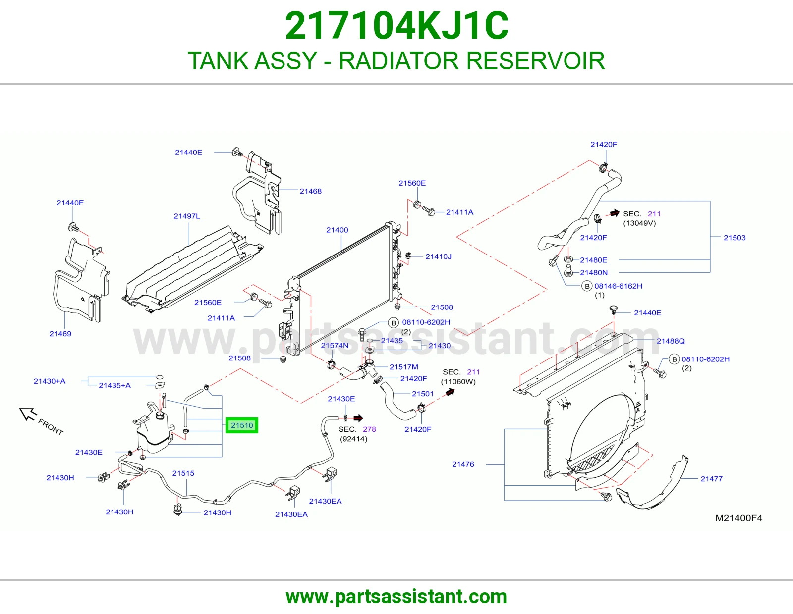 قربه رديتر ماء 217104KJ1C