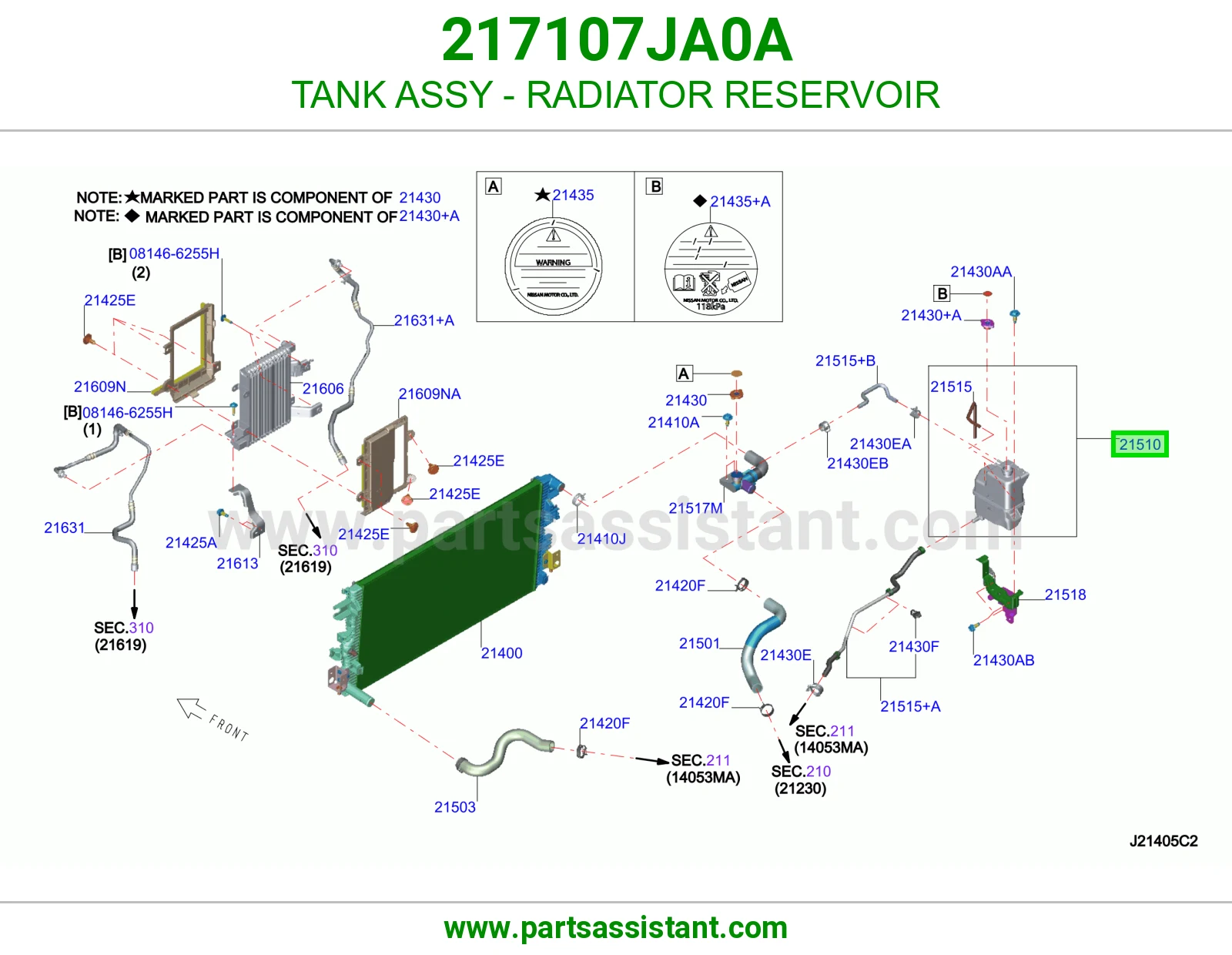 قربه رديتر ماء 217107JA0A