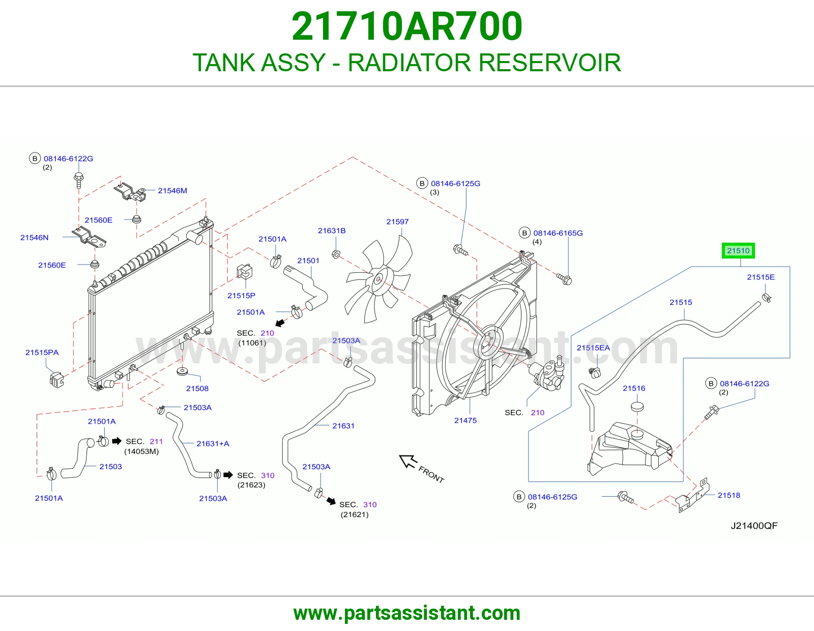 قربه رديتر ماء 21710AR700