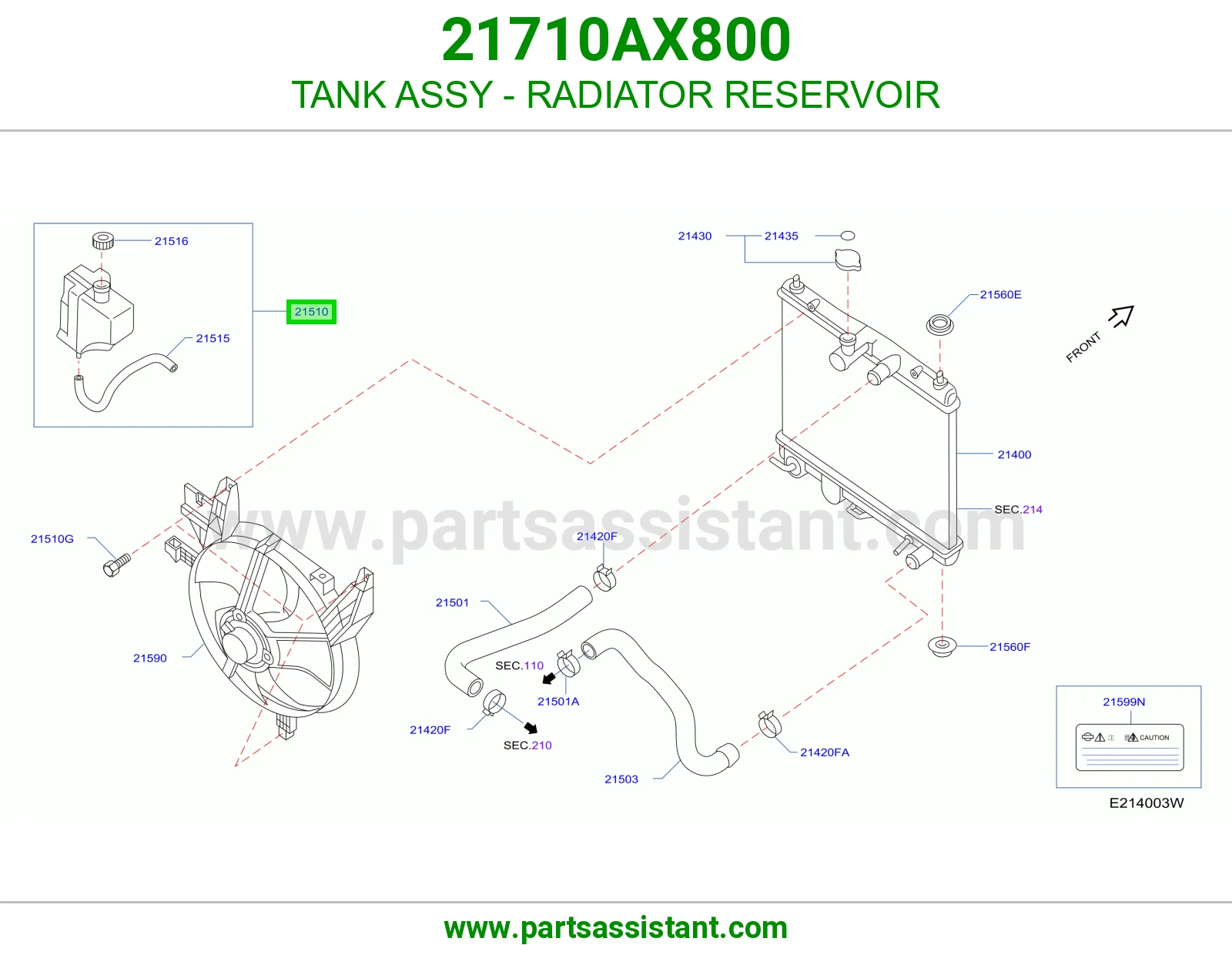 قربه رديتر ماء 21710AX800