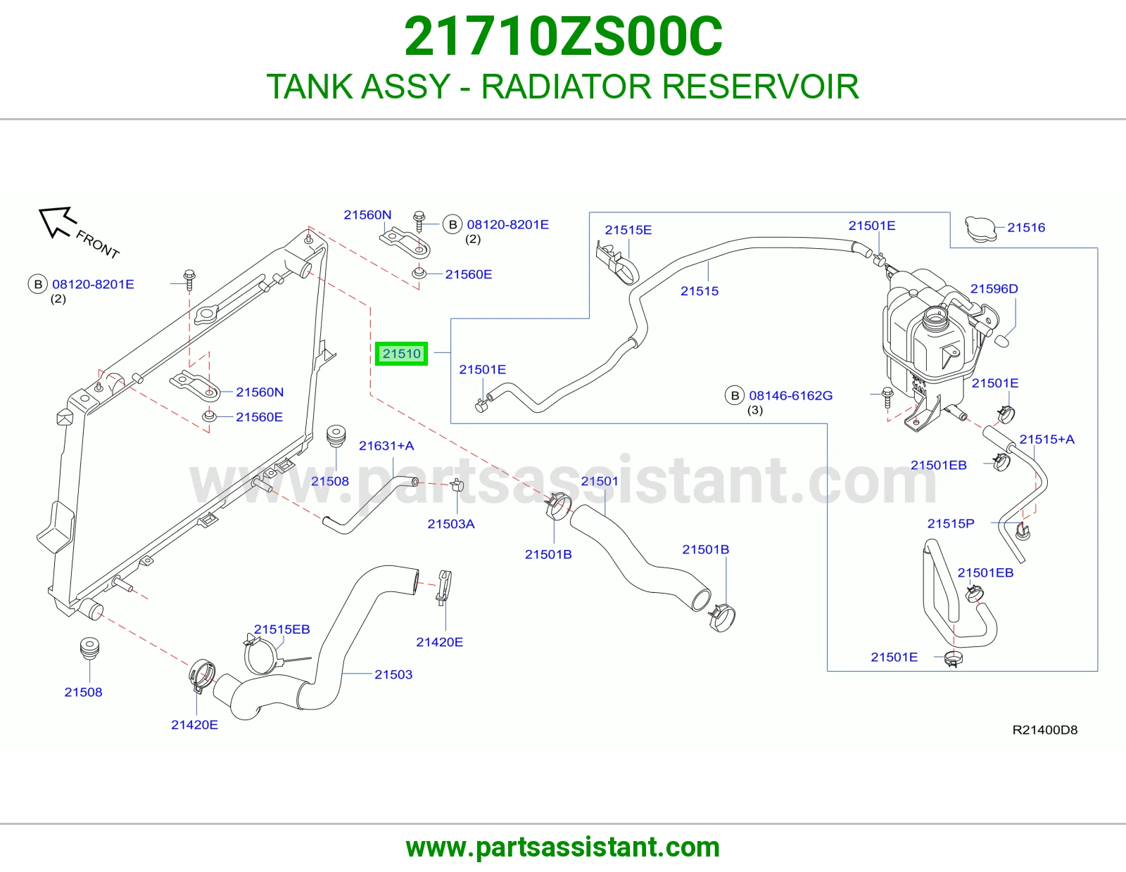 قربه رديتر ماء 21710ZS00C