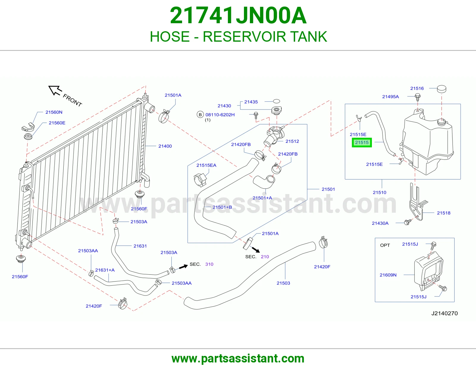 لي قربه رديتر 21741JN00A