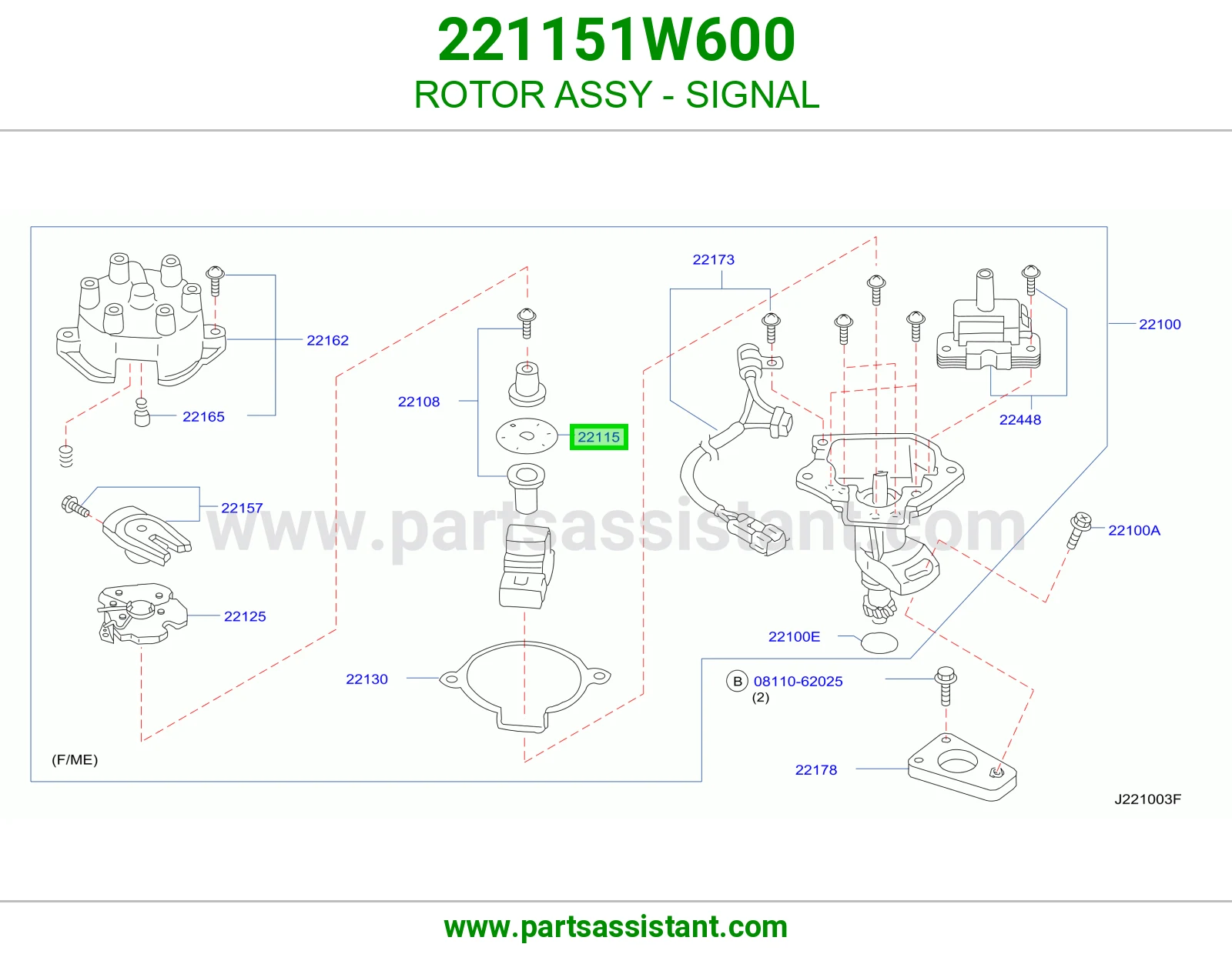 قلب دينمو كهرب إشارة 221151W600