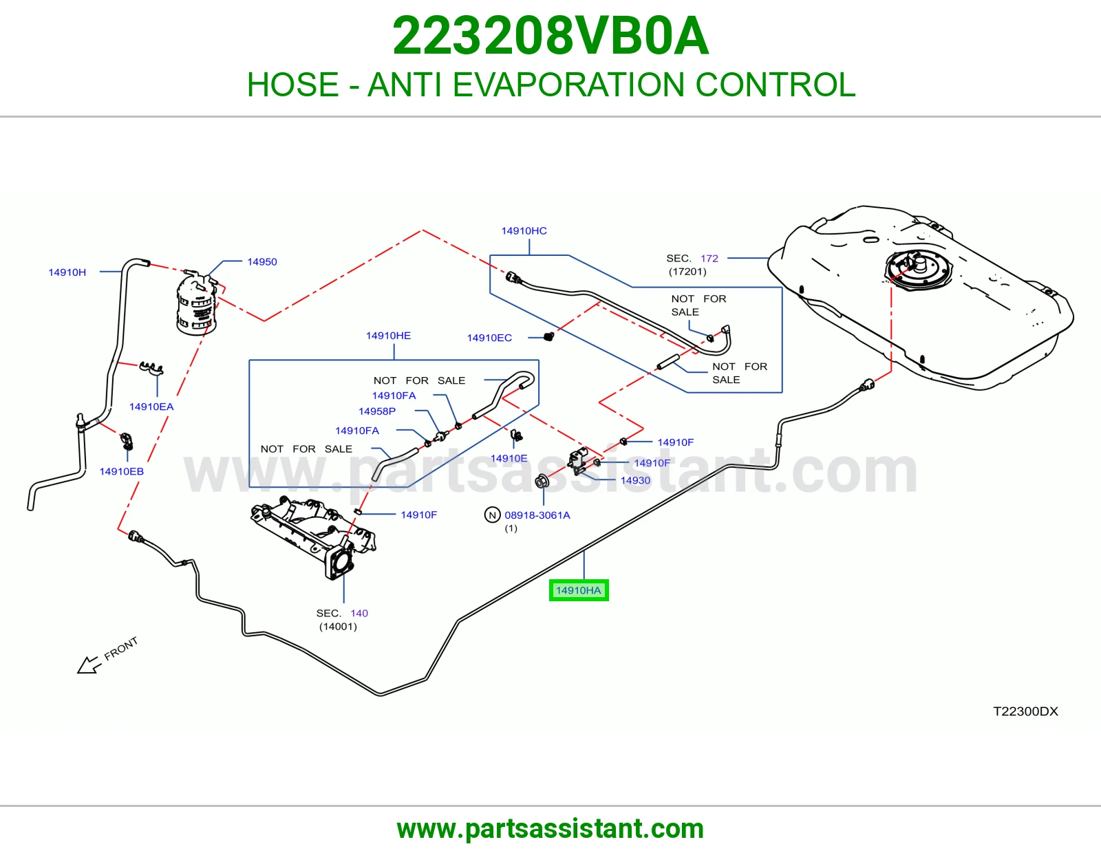 لي تحكم أبخرة البنزين 223208VB0A