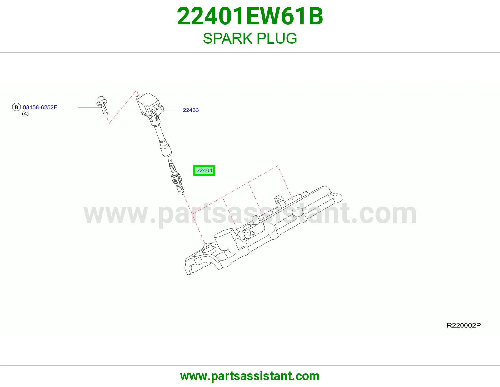 SPARK PLUG 22401EW61B