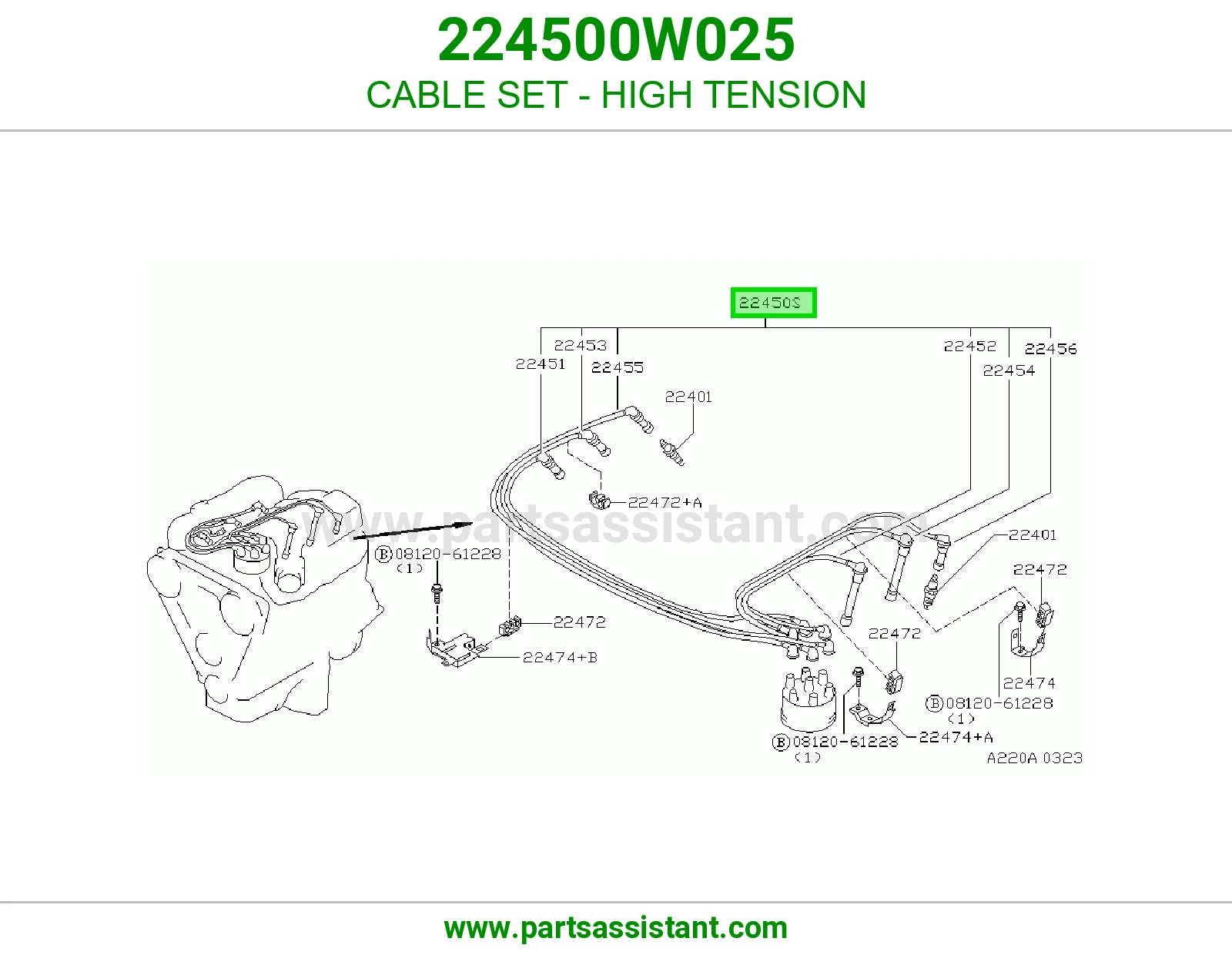 اسلاك بواجي 224500W025
