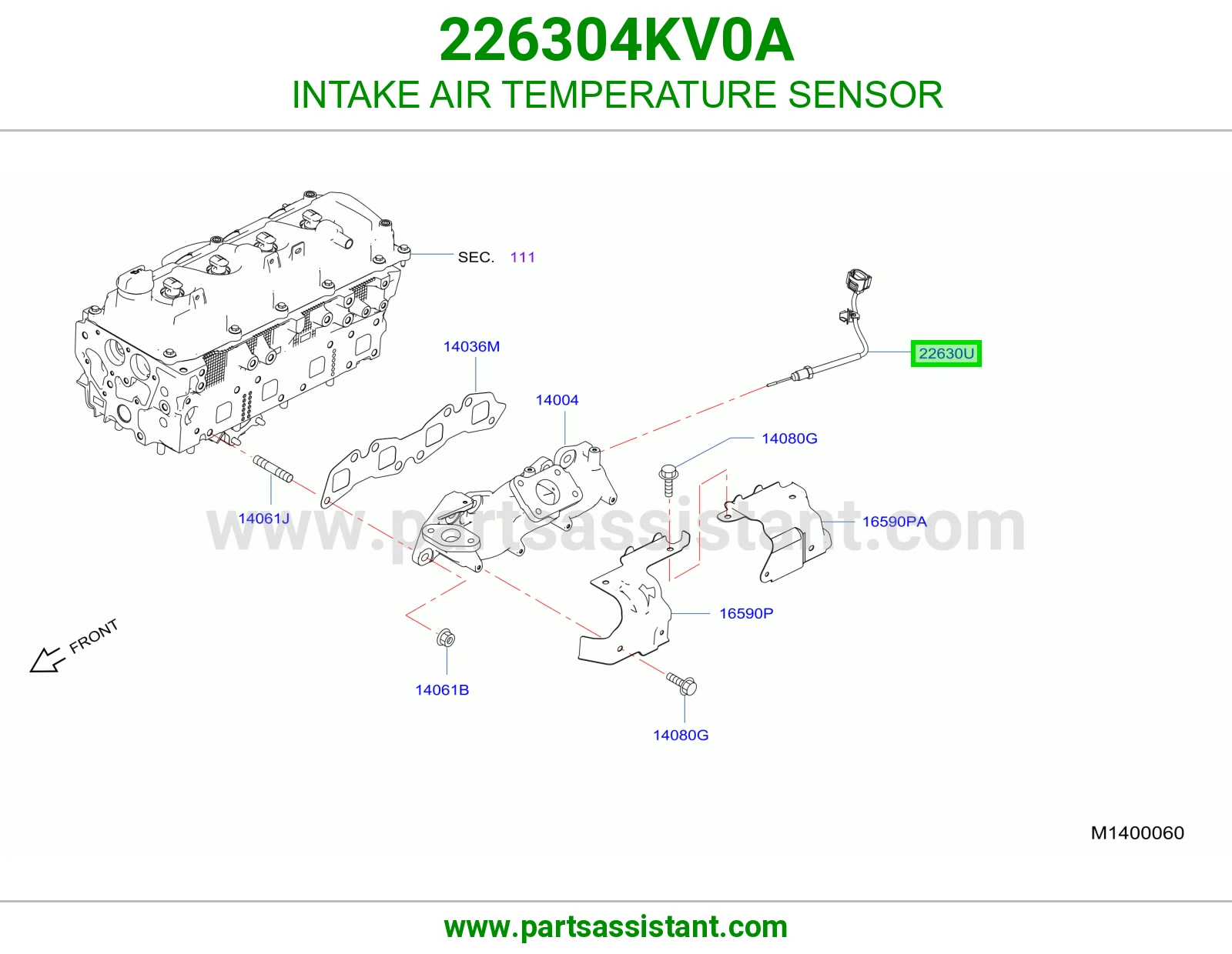 حساس حرارة شكمان 226304KV0A