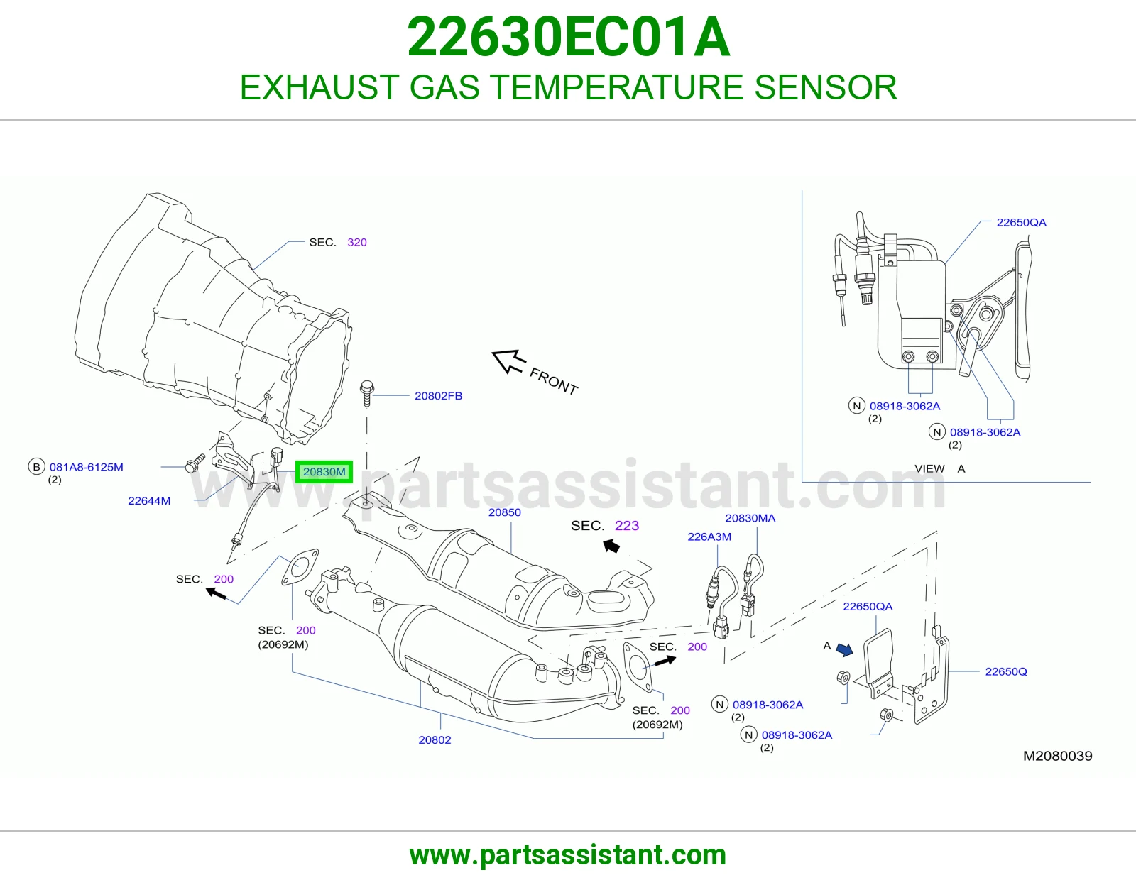حساس حرارة شكمان 22630EC01A