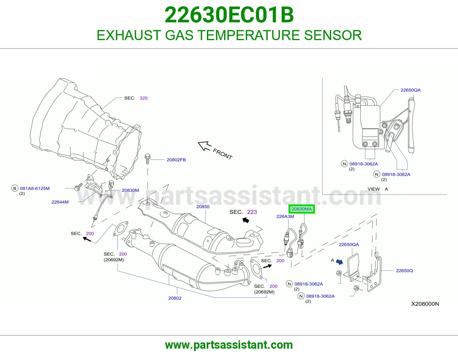 حساس حرارة شكمان 22630EC01B
