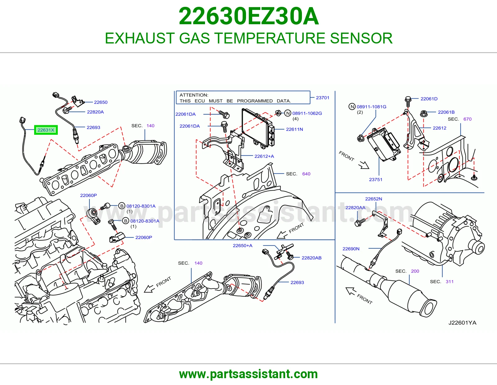 حساس حرارة شكمان 22630EZ30A