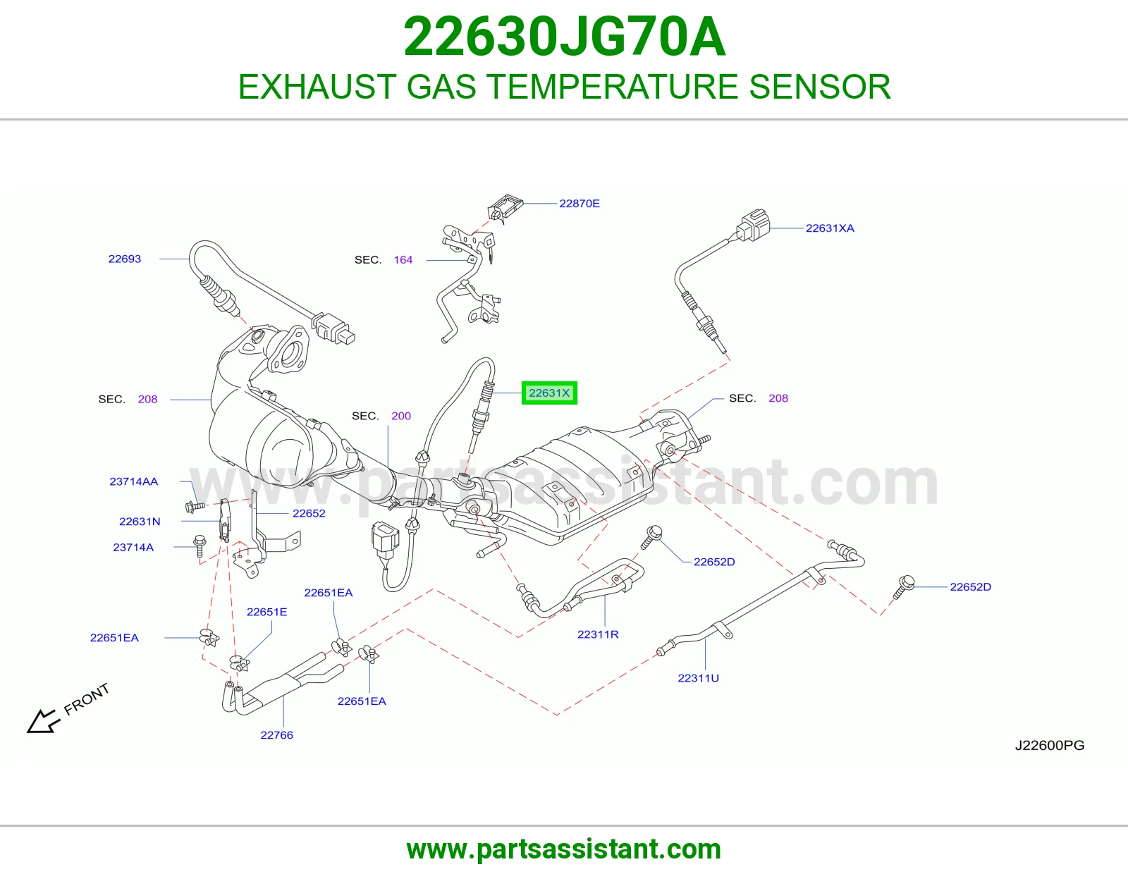 حساس حرارة شكمان 22630JG70A