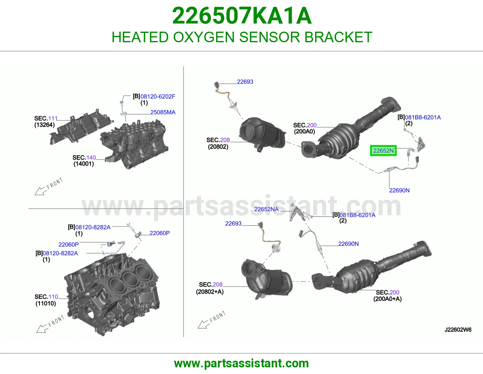 قاعدة حساس أكسجين O2 226507KA1A