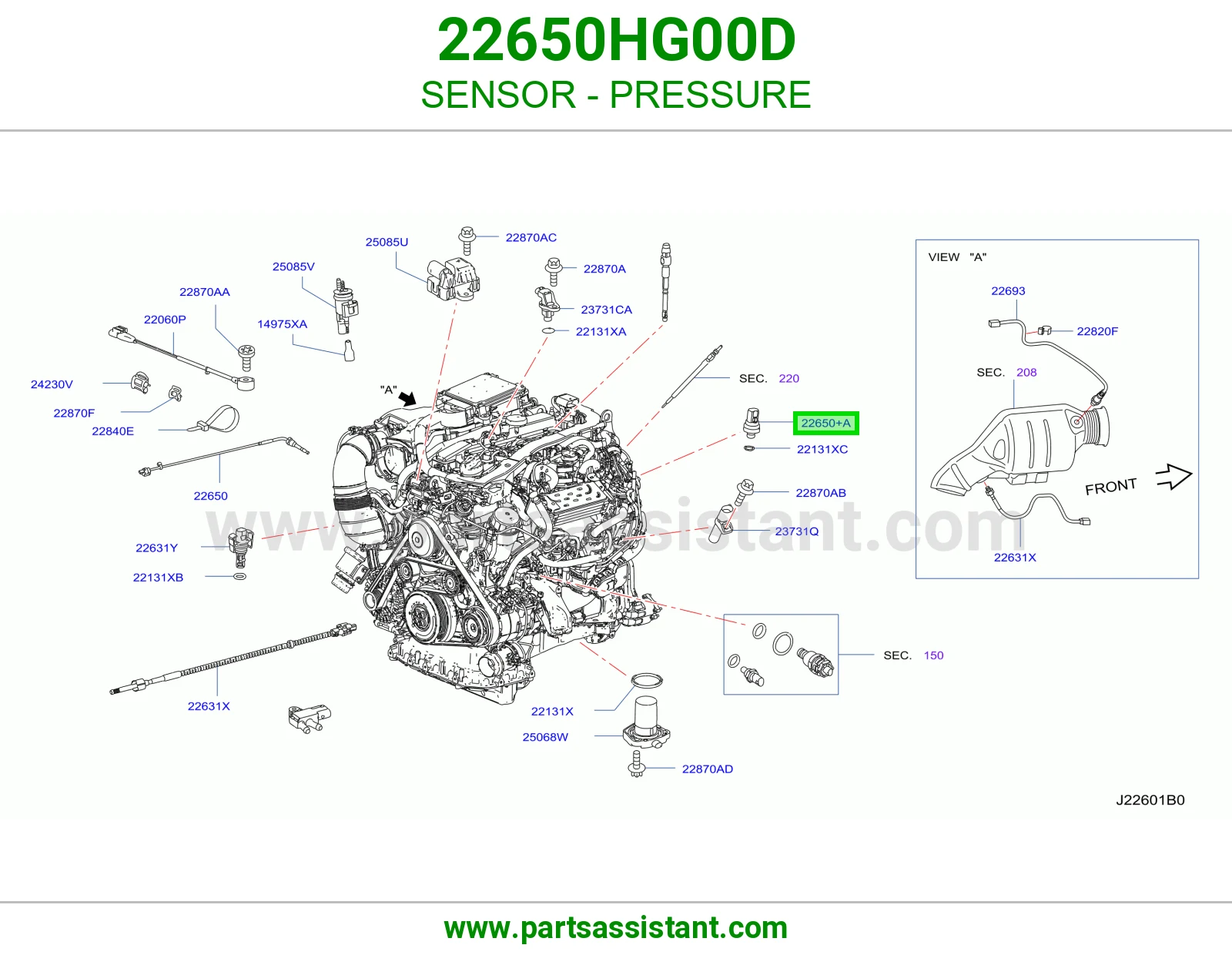 حساس ضغط 22650HG00D