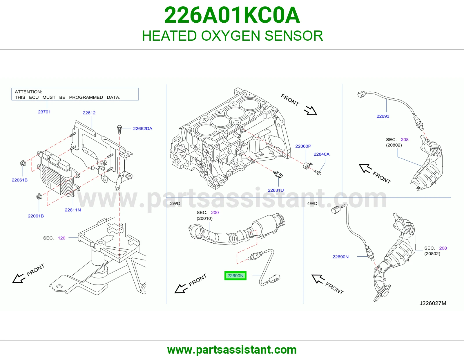 حساس قزوز اكسجين 226A01KC0A