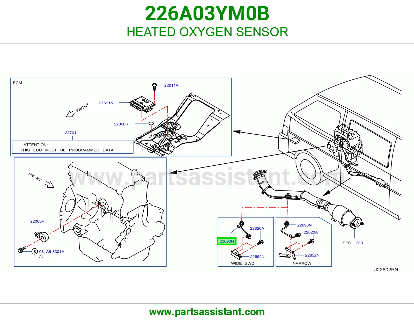 حساس قزوز اكسجين 226A03YM0B