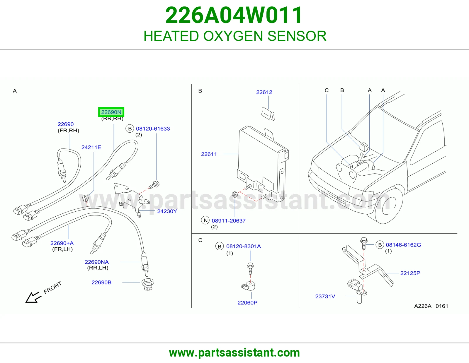 حساس قزوز اكسجين 226A04W011