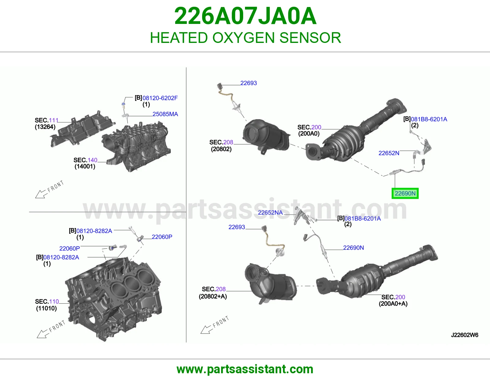 حساس قزوز اكسجين 226A07JA0A