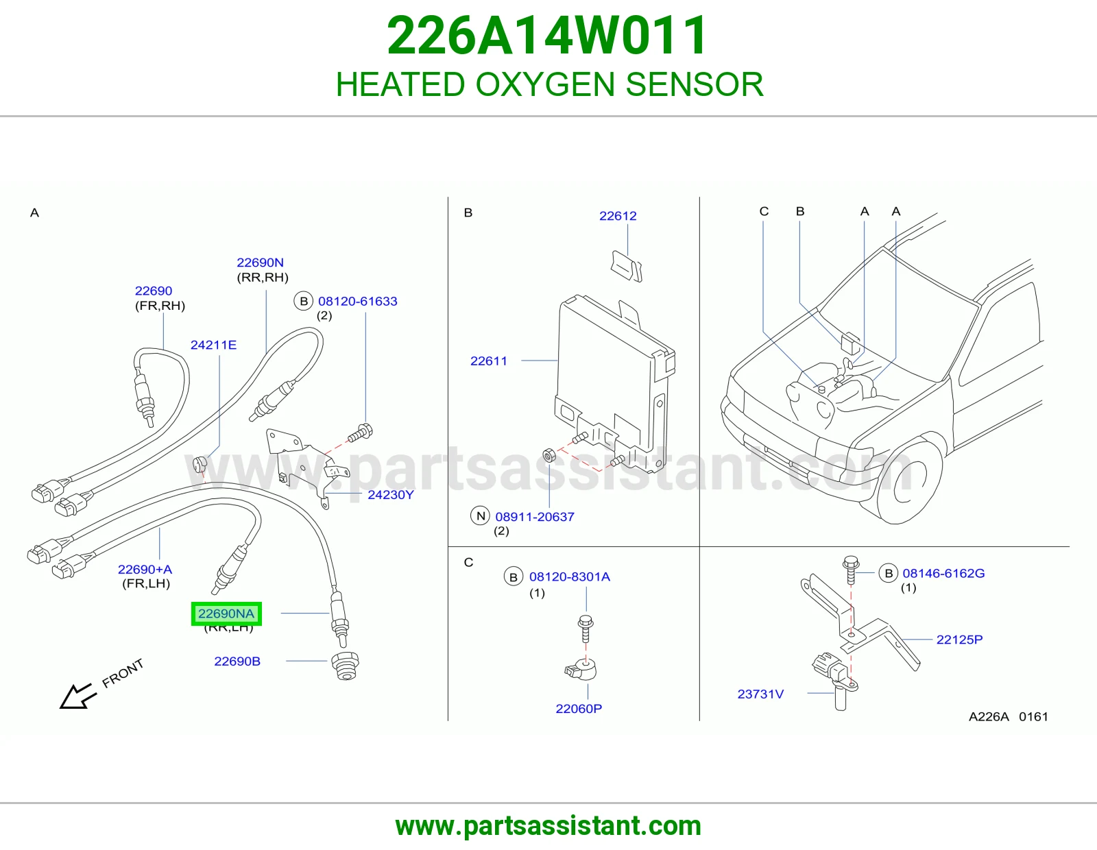 حساس قزوز اكسجين 226A14W011