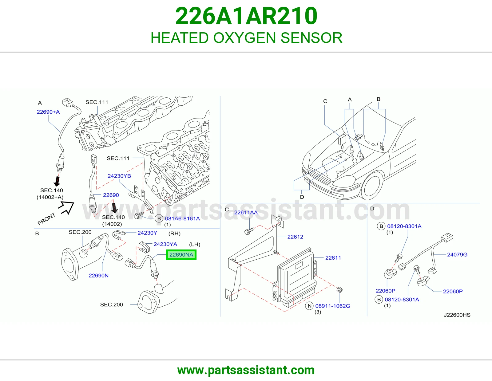 حساس قزوز اكسجين 226A1AR210