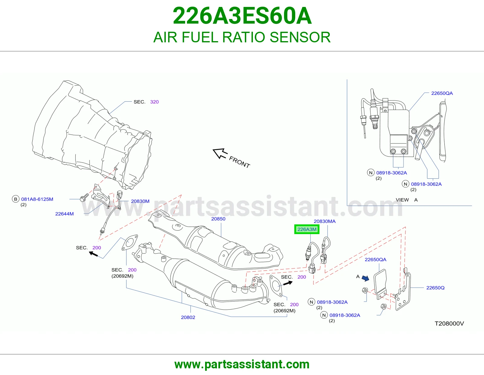 حساس قزوز اكسجين 226A3ES60A