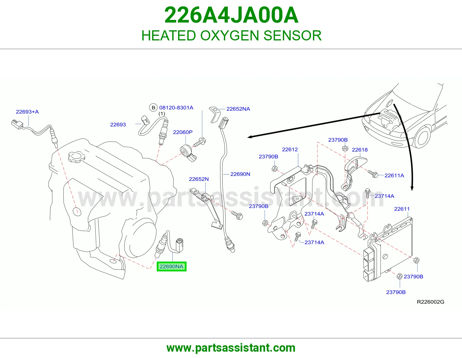 حساس قزوز اكسجين 226A4JA00A