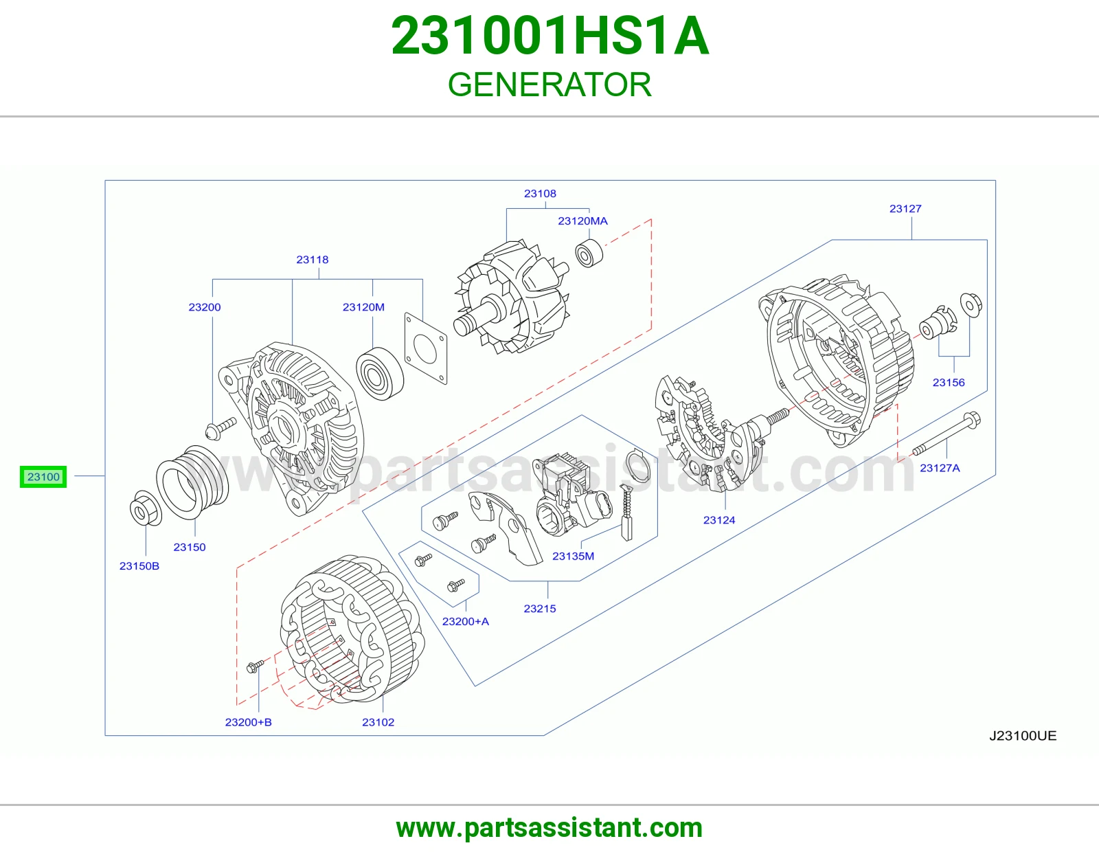 دينمو كهرب كامل 231001HS1A