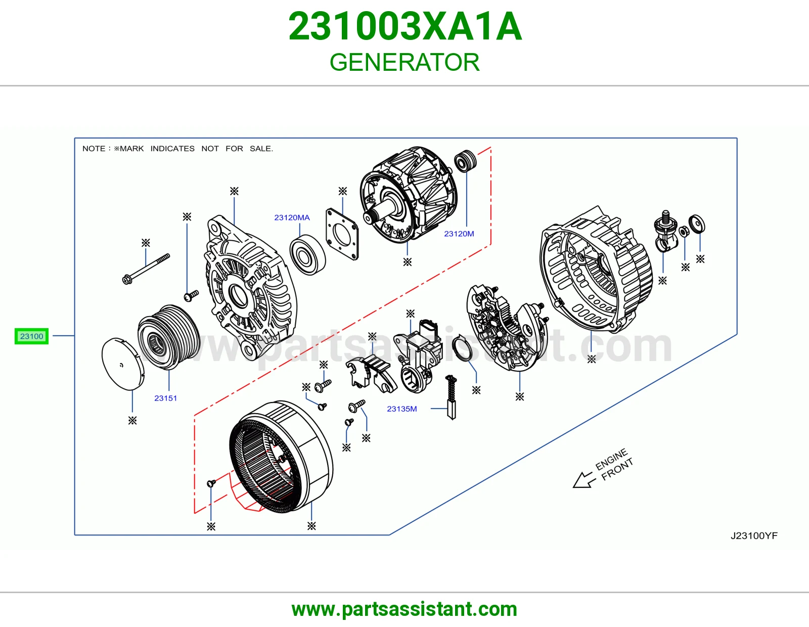 دينمو كهرب كامل 231003XA1A