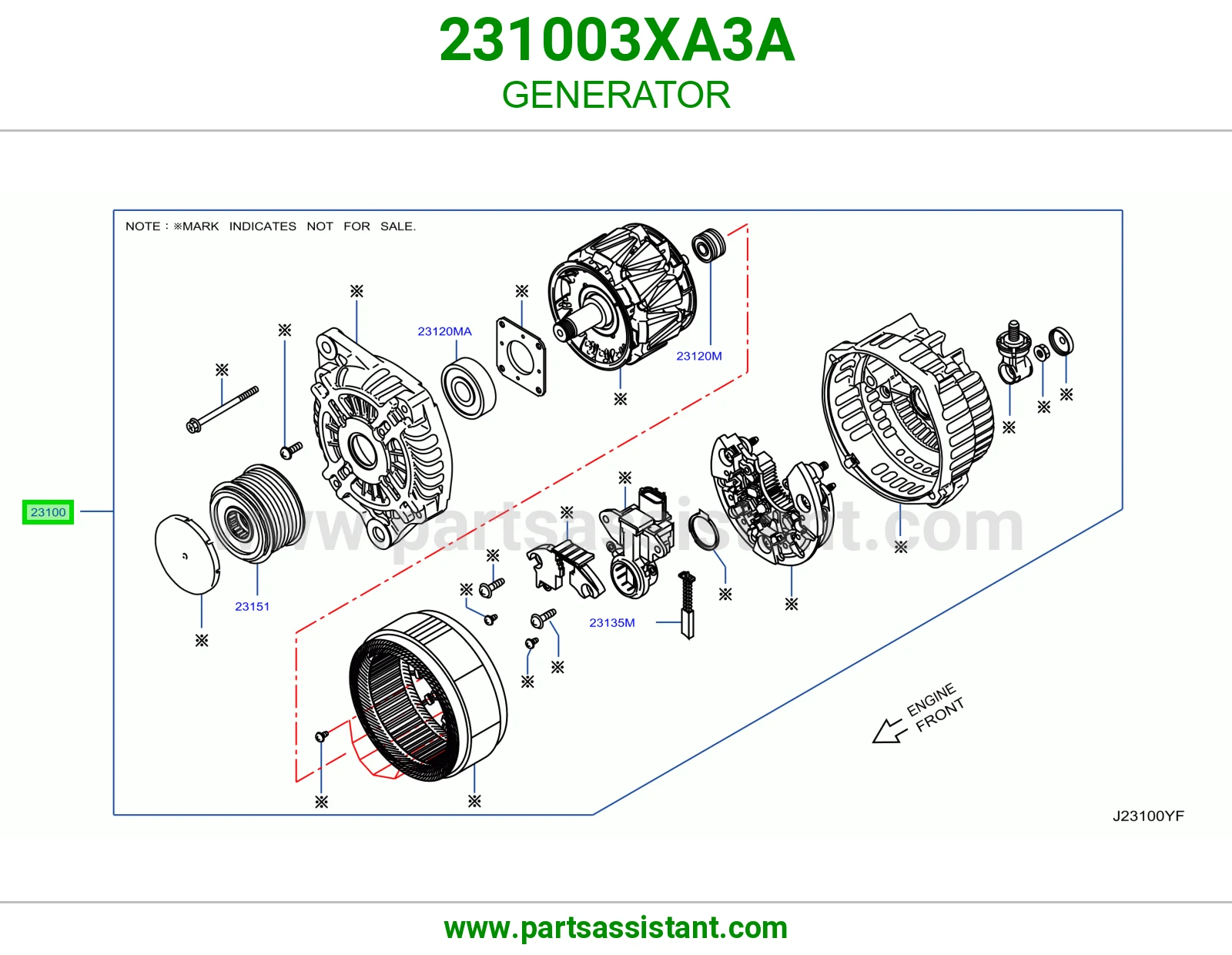 دينمو كهرب كامل 231003XA3A