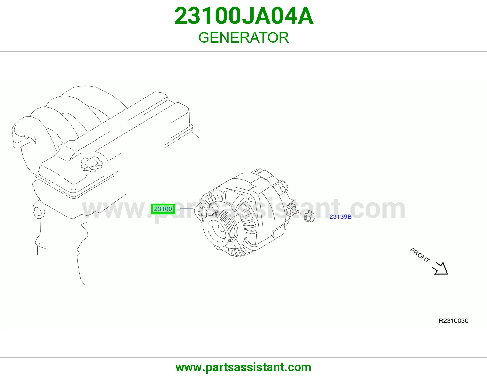 GENERATOR 23100JA04A