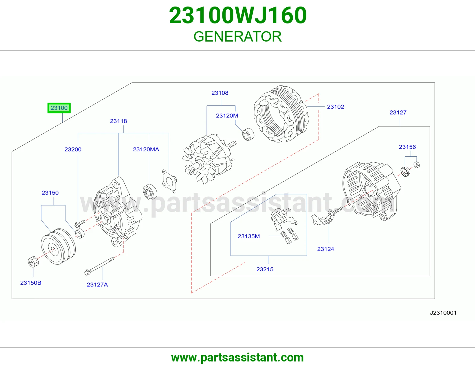 GENERATOR 23100WJ160
