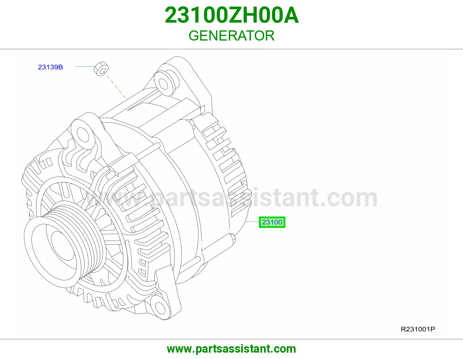 دينمو كهرب كامل 23100ZH00A