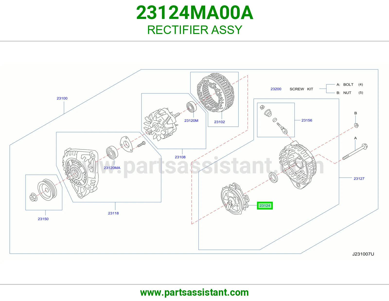 ركتفاير كامل 23124MA00A