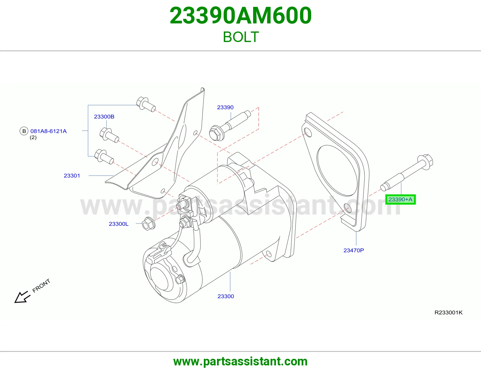 BOLT 23390AM600
