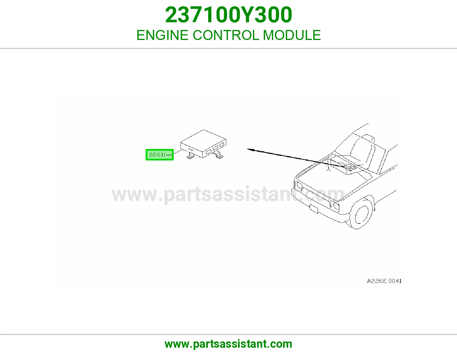 كمبيوتر تحكم مكينه 237100Y300