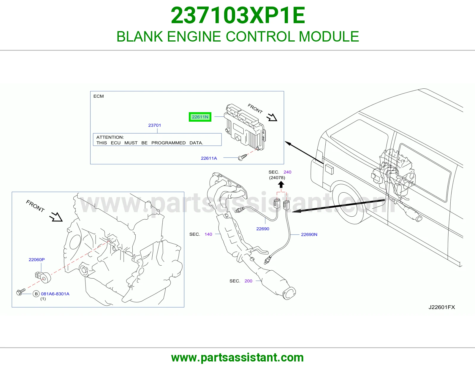 كمبيوتر مكينة خام بدون برمجة 237103XP1E